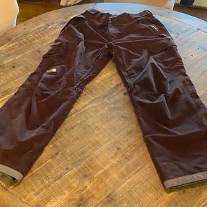 The North Face XL brown Corduroy SKI/SNOW pants